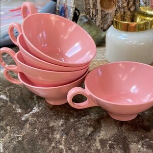 Pink Teacup Set Boontonware vintage